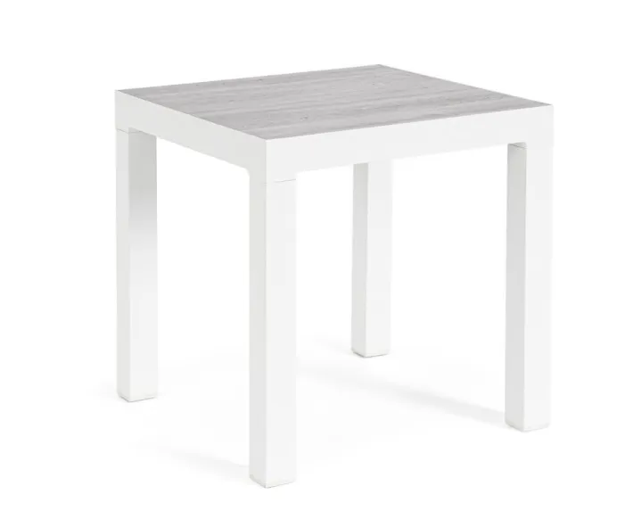 Bizzotto Tavolini>TAVOLINO IN ALLUMINIO BIANCO JX11 - KLEDI