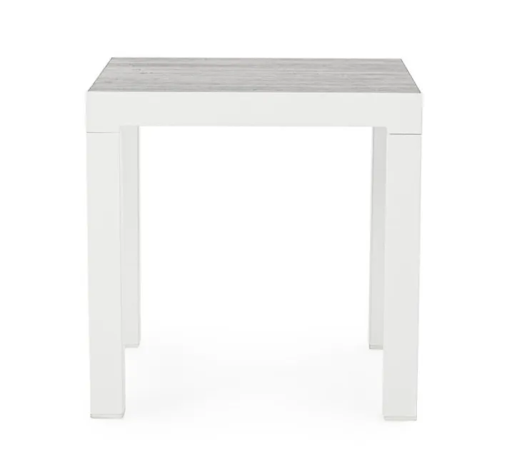 Bizzotto Tavolini>TAVOLINO IN ALLUMINIO BIANCO JX11 - KLEDI