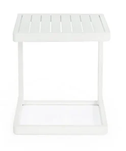 Bizzotto Tavolini>TAVOLINO IN ALLUMINIO BIANCO CX21 - KONNOR