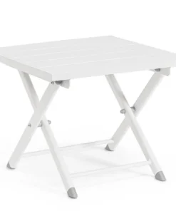 Bizzotto Tavolini>TAVOLINO IN ALLUMINIO BIANCO - TAYLOR