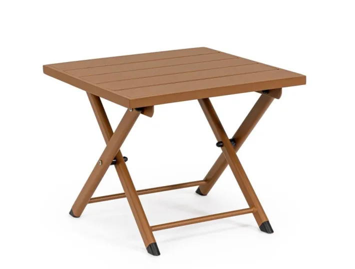 Bizzotto Tavolini>TAVOLINO IN ALLUMINIO PECAN - TAYLOR
