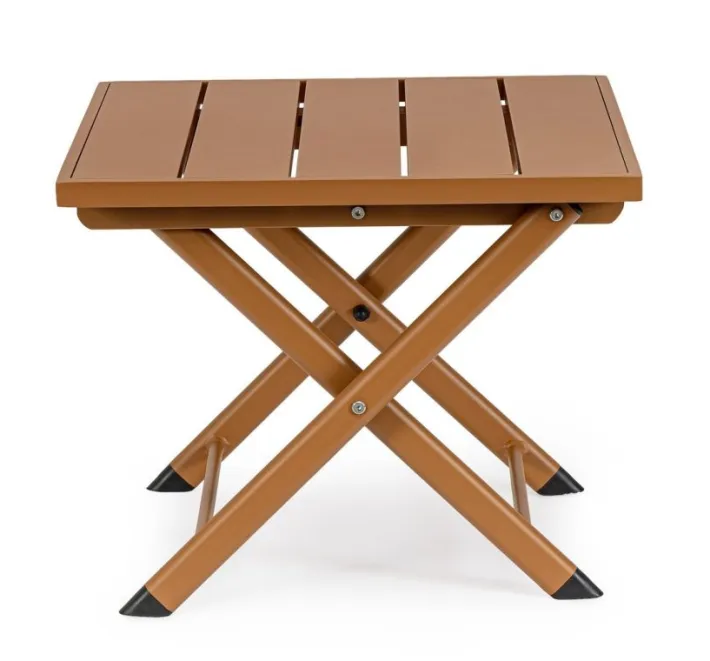 Bizzotto Tavolini>TAVOLINO IN ALLUMINIO PECAN - TAYLOR