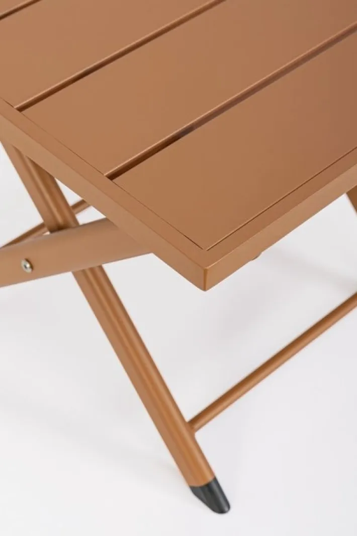Bizzotto Tavolini>TAVOLINO IN ALLUMINIO PECAN - TAYLOR