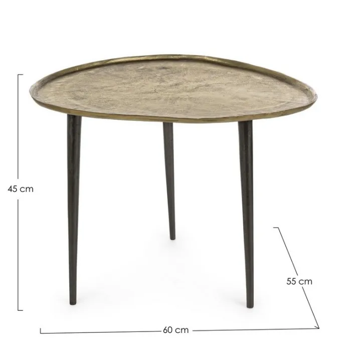 Bizzotto Tavolini>TAVOLINO IN ALLUMINIO 55X60 - KARIMA