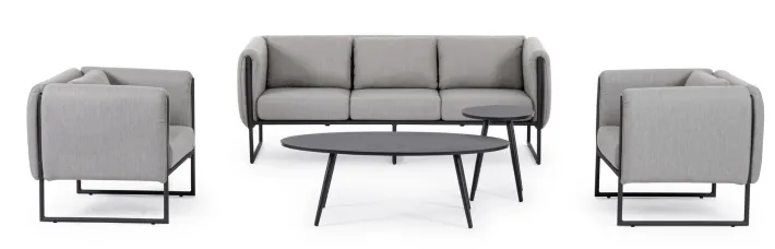 Bizzotto Tavolini>TAVOLINO IN ALLUMINIO 119X58 - SPACE