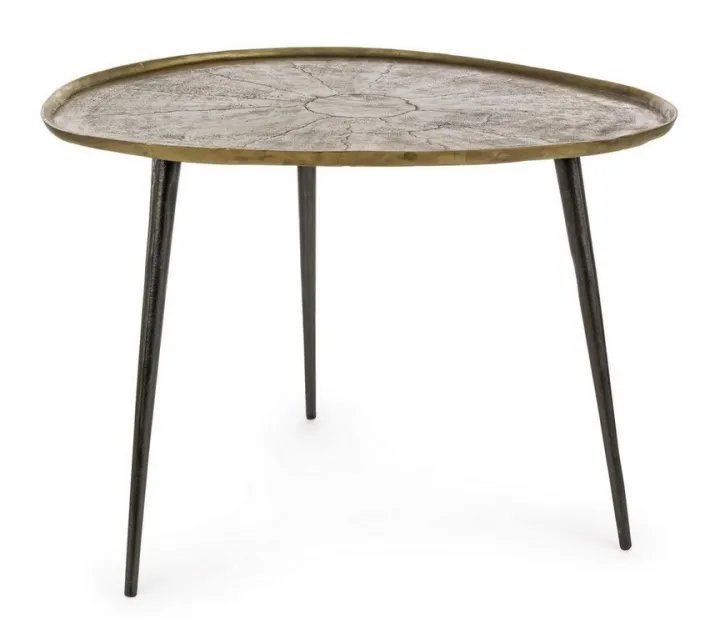 Bizzotto Tavolini>TAVOLINO IN ALLUMINIO 64X72 - KARIMA