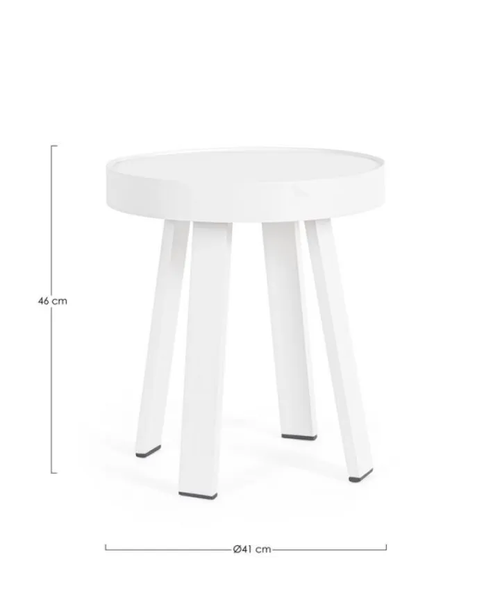 Bizzotto Tavolini>TAVOLINO IN CORDA BIANCO QS20 - SPYRO