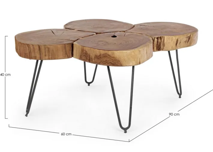 Bizzotto Tavolini>TAVOLINO IN LEGNO - ORBITAL