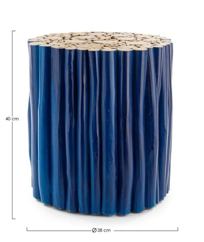 Bizzotto Tavolini>TAVOLINO IN LEGNO BLU- GUADALUPE