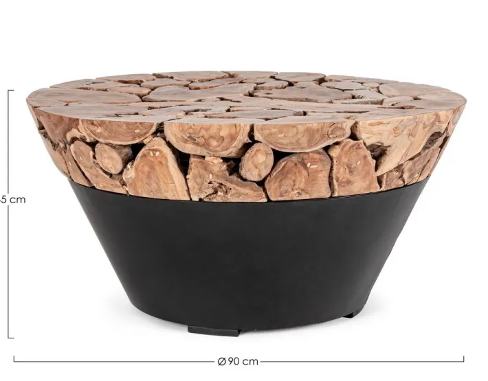 Bizzotto Tavolini>TAVOLINO IN LEGNO D90 - GRENADA