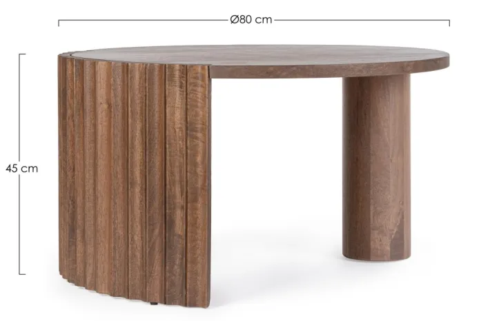 Bizzotto Tavolini>TAVOLINO IN LEGNO D80 - ORISSA