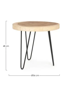 Bizzotto Tavolini>TAVOLINO IN LEGNO D56 - TUALA