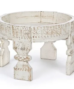 Bizzotto Tavolini>TAVOLINO IN LEGNO D50 BIANCO - YASIR