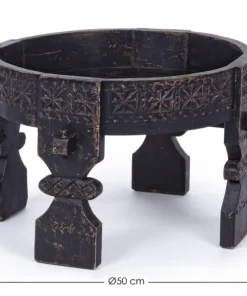 Bizzotto Tavolini>TAVOLINO IN LEGNO D50 NERO - YASIR