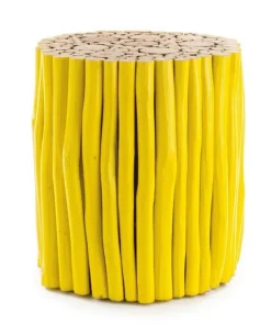 Bizzotto Tavolini>TAVOLINO IN LEGNO GIALLO- GUADALUPE