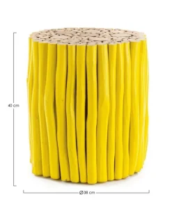 Bizzotto Tavolini>TAVOLINO IN LEGNO GIALLO- GUADALUPE