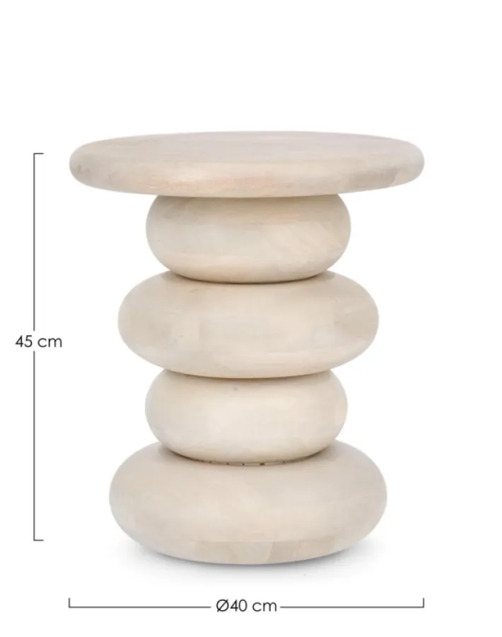Bizzotto Tavolini>TAVOLINO IN LEGNO NATURALE - LOPEZ