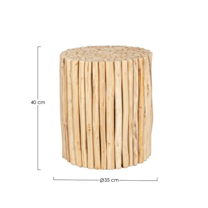 Bizzotto Tavolini>TAVOLINO IN LEGNO NATURALE - GUADALUPE
