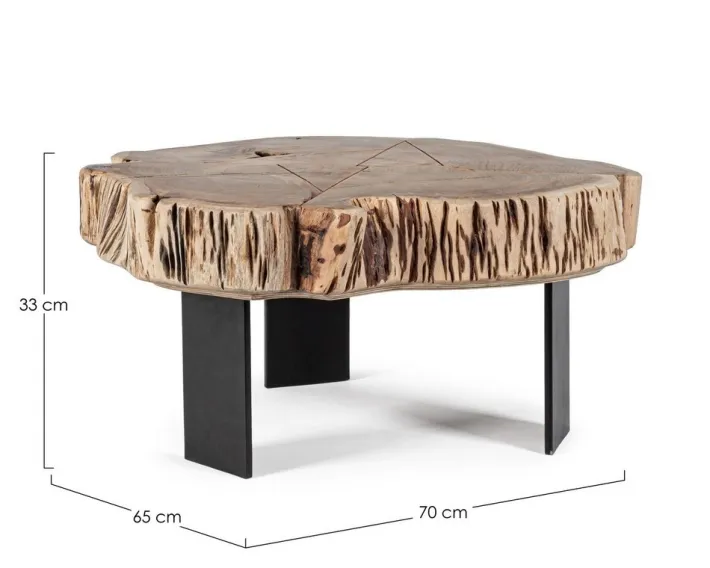 Bizzotto Tavolini>TAVOLINO IN LEGNO NATURAL - KEVAL