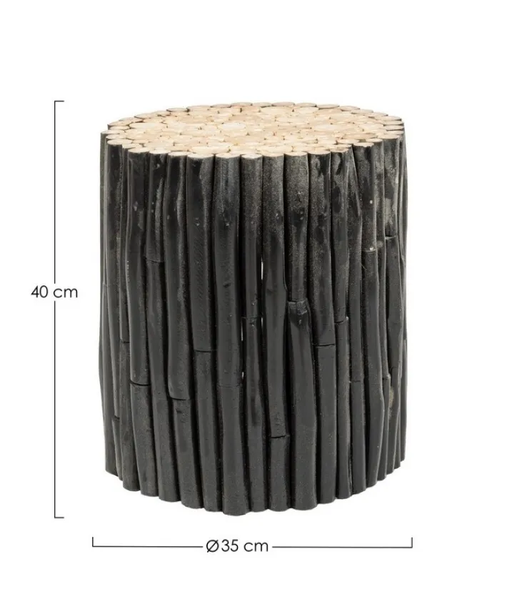 Bizzotto Tavolini>TAVOLINO IN LEGNO NERO - GUADALUPE