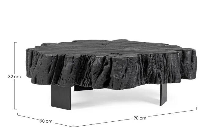 Bizzotto Tavolini>TAVOLINO IN LEGNO NERO - KEVAL