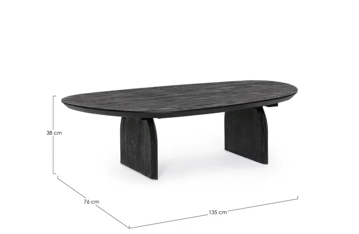 Bizzotto Tavolini>TAVOLINO IN LEGNO NERO - MONTERREY