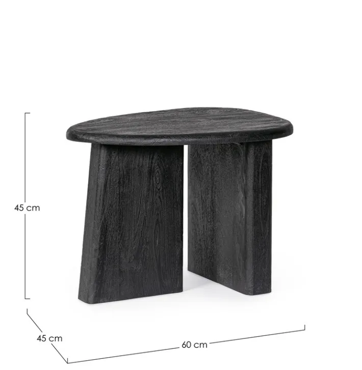 Bizzotto Tavolini>TAVOLINO IN LEGNO NERO - ZACATECAS