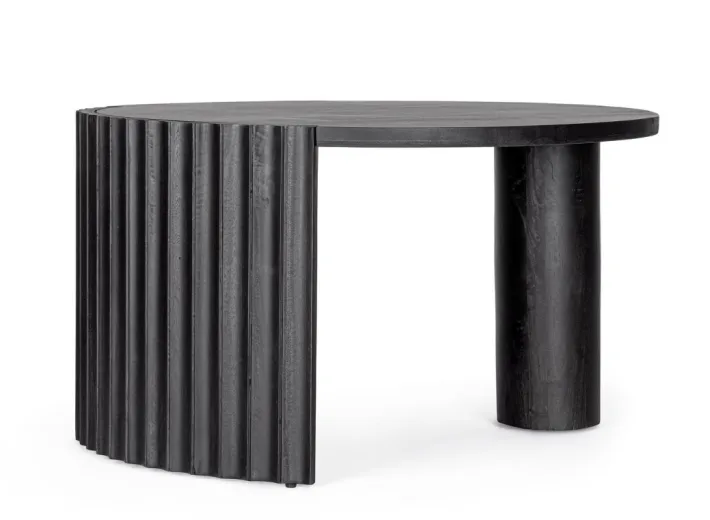 Bizzotto Tavolini>TAVOLINO IN LEGNO NERO D80 - ORISSA