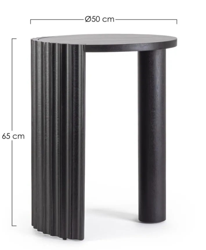 Bizzotto Tavolini>TAVOLINO IN LEGNO NERO D50 - ORISSA