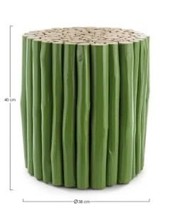 Bizzotto Tavolini>TAVOLINO IN LEGNO VERDE - GUADALUPE