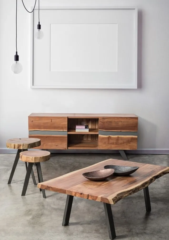 Bizzotto Tavolini>TAVOLINO IN LEGNO 115x65 - ARON
