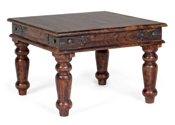 Bizzotto Tavolini>TAVOLINO IN LEGNO 60X60 - JAIPUR