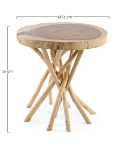 Bizzotto Tavolini>TAVOLINO IN LEGNO 56X56 - SOLIDAD