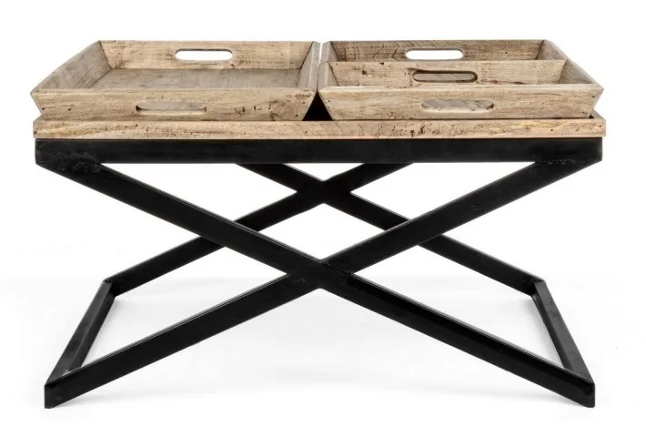 Bizzotto Tavolini>TAVOLINO IN LEGNO 90X90 - TRAY