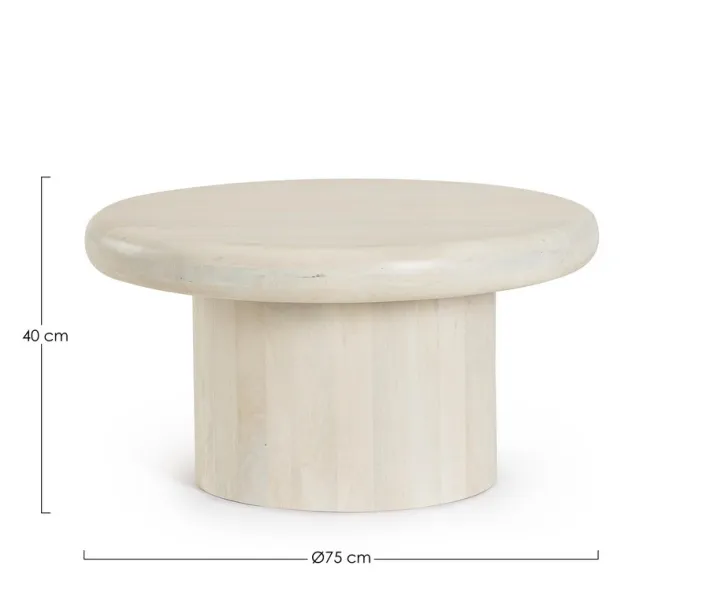 Bizzotto Tavolini>TAVOLINO IN LEGNONATURALE D75 - LOPEZ