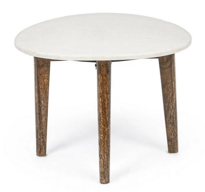 Bizzotto Tavolini>TAVOLINO IN MARMO 70X50 - SYLVESTER