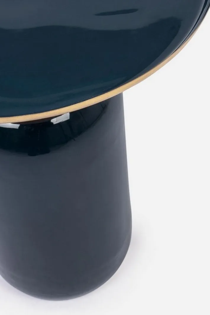 Bizzotto Tavolini>TAVOLINO IN METALLO BLU D40.5 - NALIMA