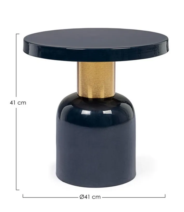 Bizzotto Tavolini>TAVOLINO IN METALLO BLU D41 - NALIMA