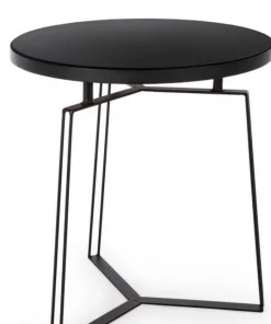 Bizzotto Tavolini>TAVOLINO IN METALLO NERO D50 - ZAIRA
