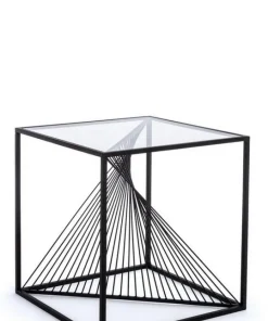 Bizzotto Tavolini>TAVOLINO IN METALLO 48X48 - ESPIRAL