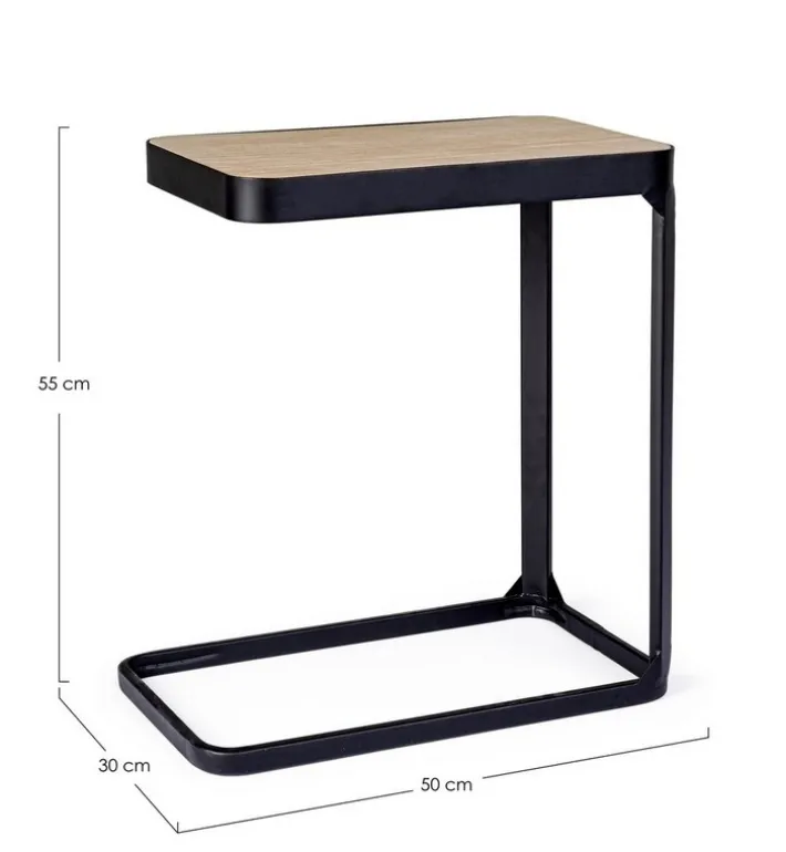 Bizzotto Tavolini>TAVOLINO IN METALLO 50X30 - EVERITT