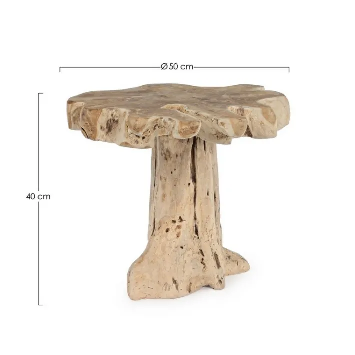 Bizzotto Tavolini>TAVOLINO IN TEAK 50X50 - KAVIR