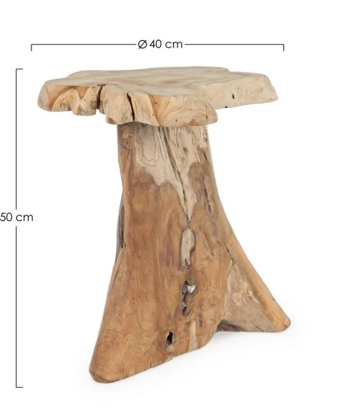 Bizzotto Tavolini>TAVOLINO IN TEAK 40X40 - KAVIR