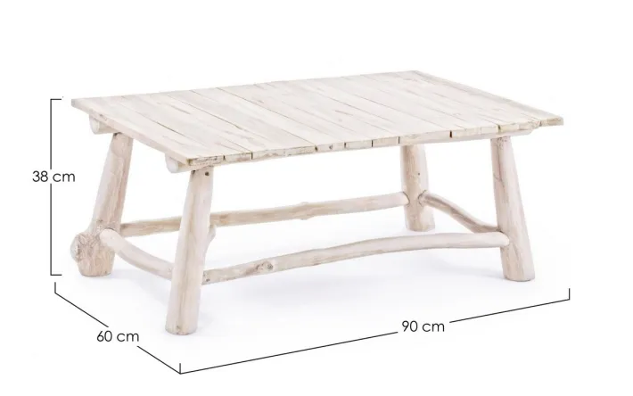Bizzotto Tavolini>TAVOLINO IN TEAK 90X60 - SAHEL