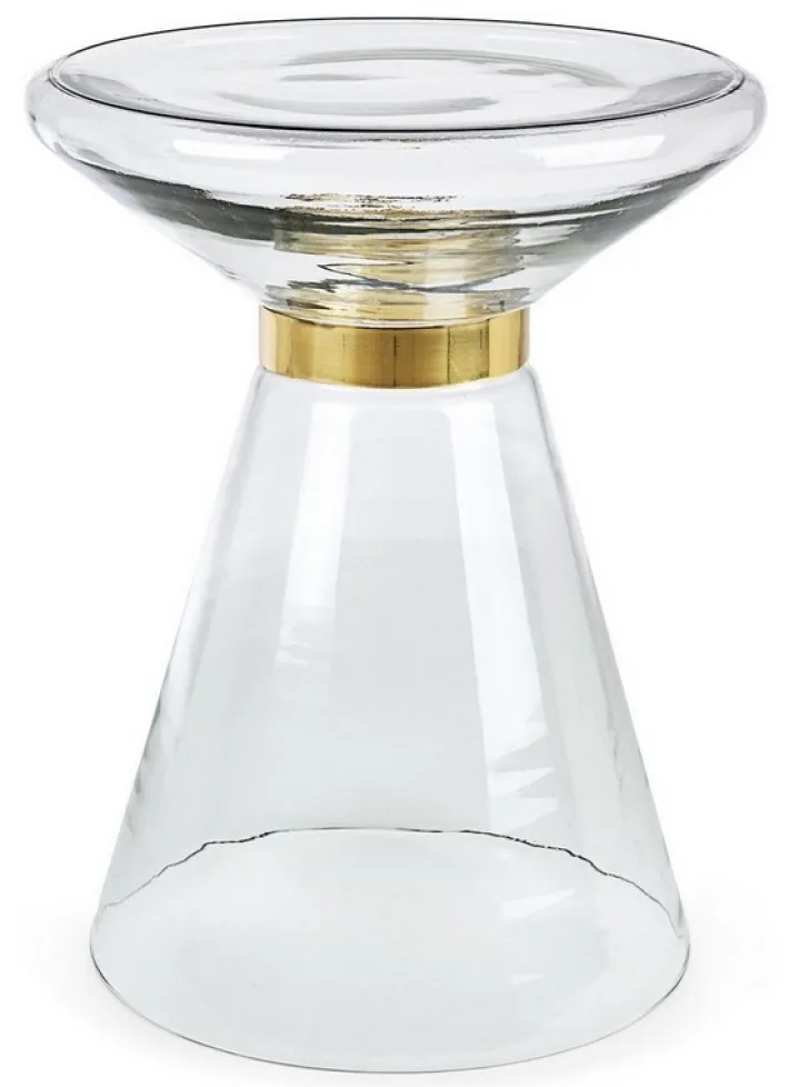Bizzotto Tavolini>TAVOLINO IN VETRO CLEAR D36 - AZMIN