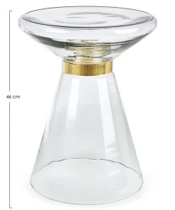 Bizzotto Tavolini>TAVOLINO IN VETRO CLEAR D36 - AZMIN