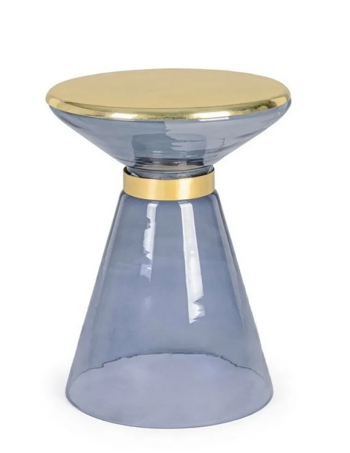Bizzotto Tavolini>TAVOLINO IN VETRO GRIGIO D36 - MERIEL