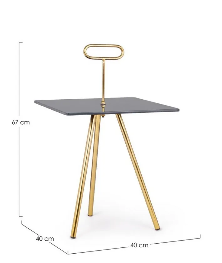 Bizzotto Tavolini>TAVOLINO IN VETRO 40X40 - INESH