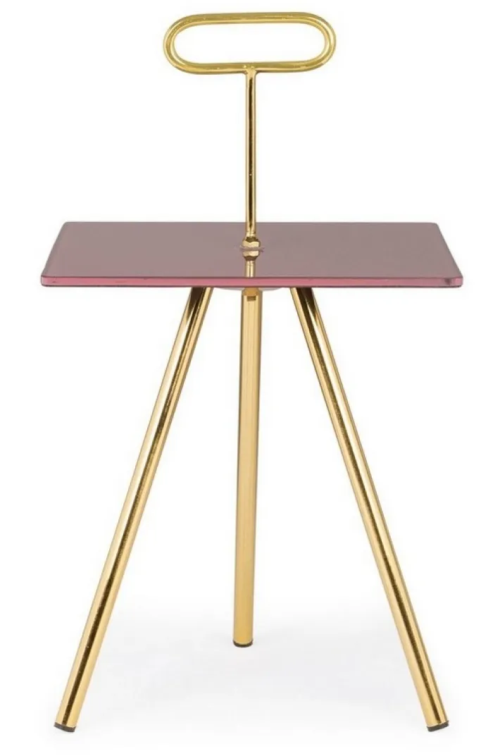 Bizzotto Tavolini>TAVOLINO IN VETRO 35X35 - INESH