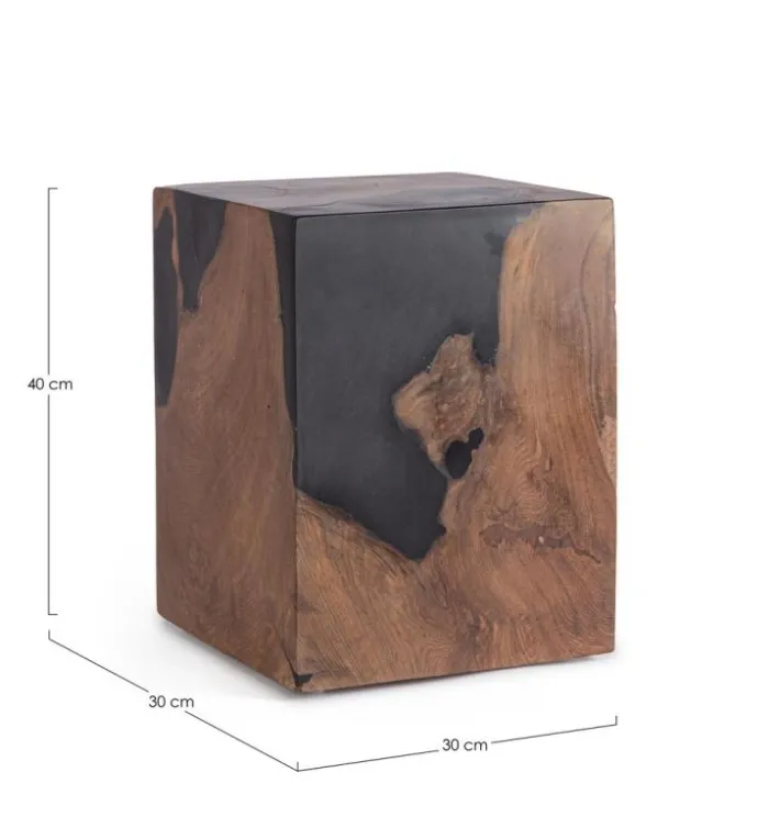 Bizzotto Tavolini>TAVOLINO NERO 30X30 - MELTY